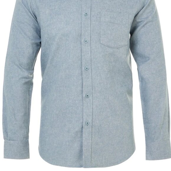 American Heritage Sky Blue EverFresh Flannel Shirt - Picture 2 of 3